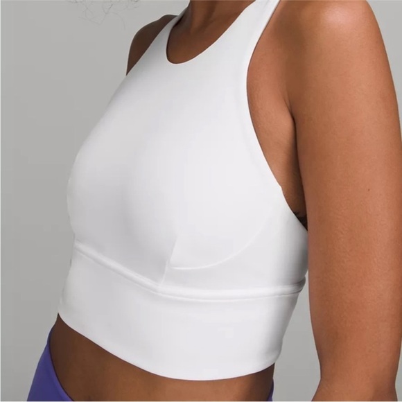 Lululemon Ebb to Train White Racerback Bra 6 -flawed - Picture 5 of 11